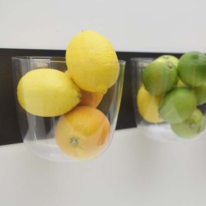 Transparent Magnetic Food Jar with Lid 15cm